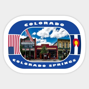 Colorado, Colorado Springs City, USA Sticker